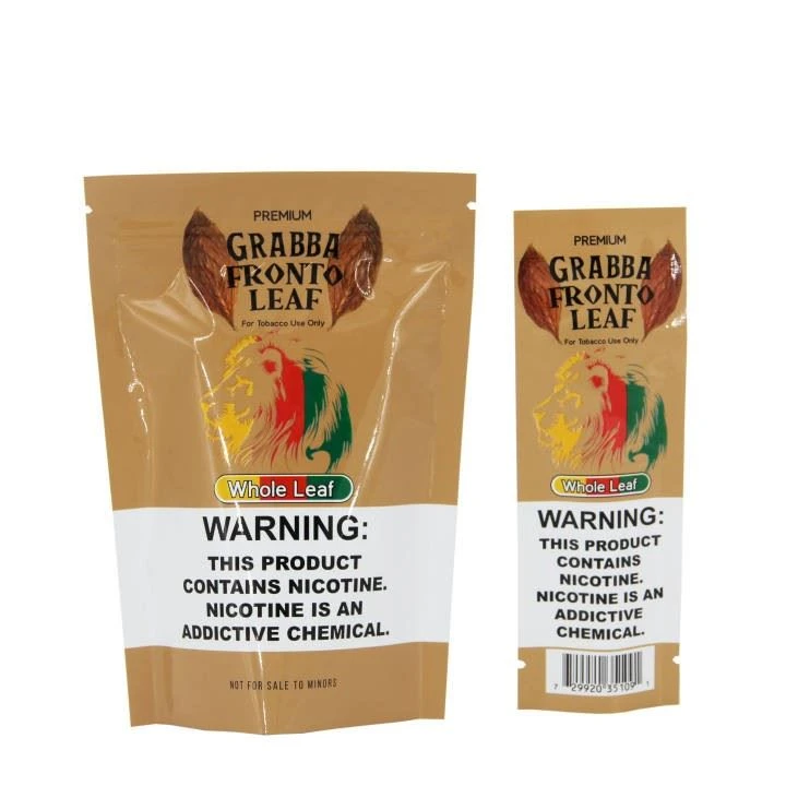 Gravure Printing Resealable Tobacco Packaging Bags